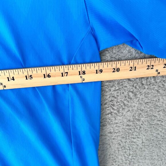 Nike Shirt Mens Small Blue Dri‎ Fit Tiger Woods Sea Island Polo Golf Performance - Picture 5 of 11